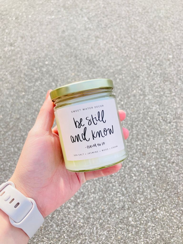 Be Still and Know Candle